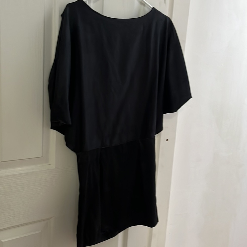 American Retro Silk little black Dress